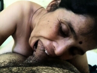 lusty mature sucks cock POV